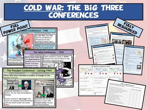 Gcse Cold War L2 And L3 Tehran Yalta And Potsdam Conferences Teaching