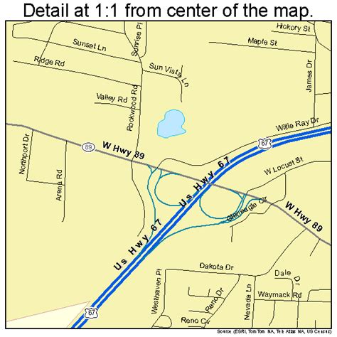 Cabot Arkansas Street Map 0510300