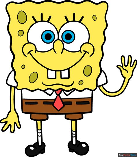 How To Draw Spongebob Squarepants Really Easy Drawing Tutorial
