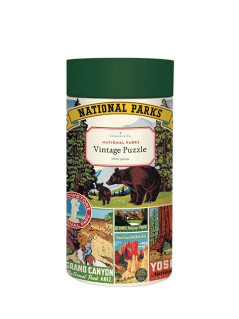 Vintage national parks puzzle by cavallini. Vintage National Parks Puzzle by Cavallini — MUSEUM ...