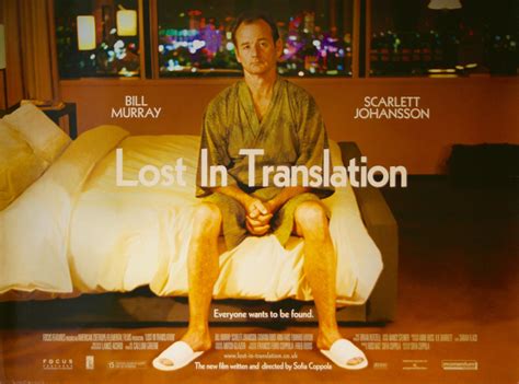 Original Lost In Translation Movie Poster Bill Murray Scarlett Johansson