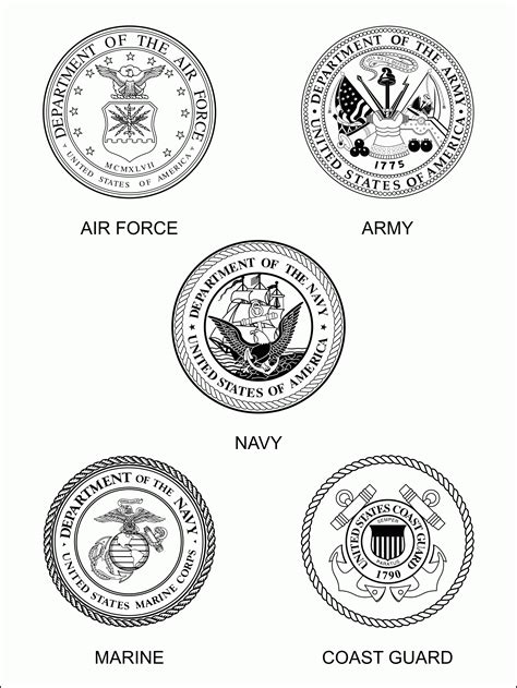 Free coloring pages to download and print. Military Emblems Coloring Pages - Coloring Home