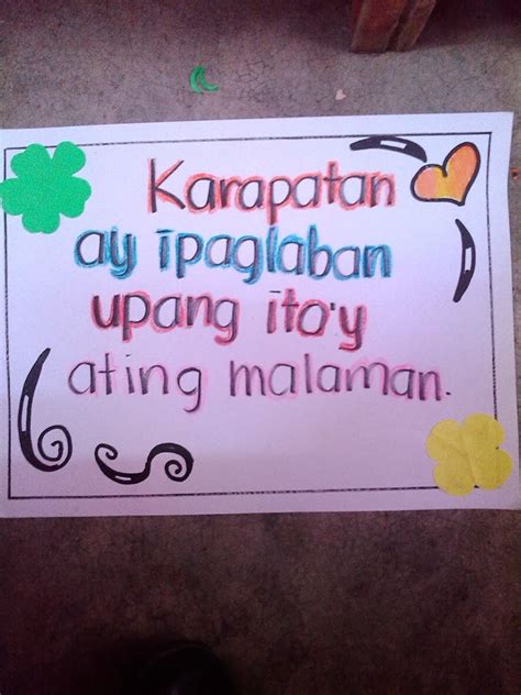 Proyekto Sa Filipino Slogan