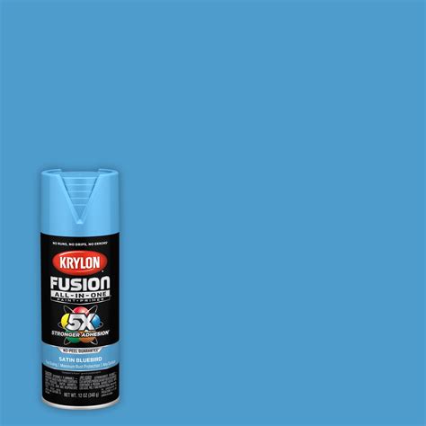 Krylon Fusion All In One Spray Paint Satin Bluebird 12 Oz