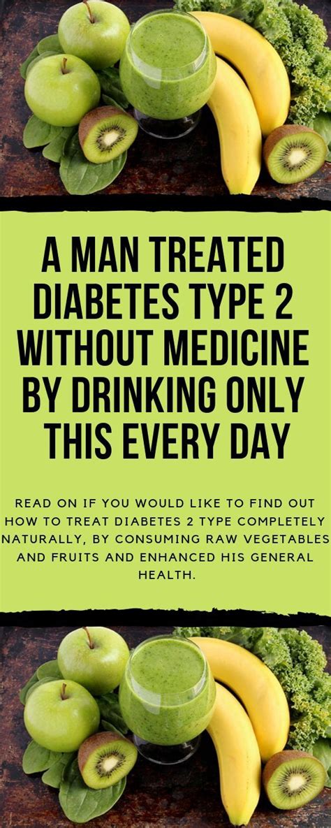 A Man Treated Diabetes Type 2 Without Medicine By Drinking Only This Every Day How To Treat