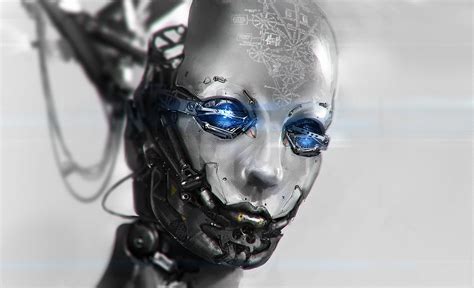 Gray Skeleton Head Digital Art Robot Hd Wallpaper Wallpaper Flare