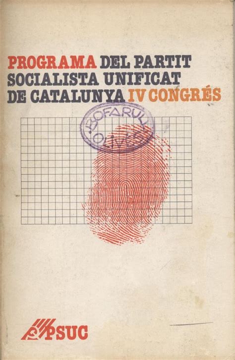 Programa del Partit Socialista Unificat de Catalunya IV Congrés