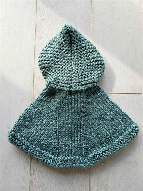 The Cozy Cape Hooded Poncho Pattern Knitted Cape Pattern Hooded