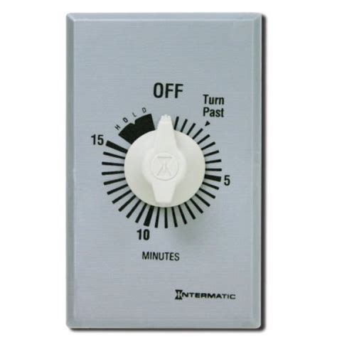 Intermatic Ff15mh 15 Minute Spring Loaded Wall Timer Brushed
