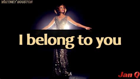 Whitney Houston I Belong To You Lyrics Youtube