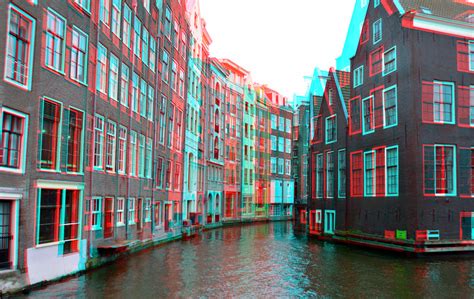 Gracht Amsterdam 3d Anaglyph Stereo Redcyan Wim Hoppenbrouwers