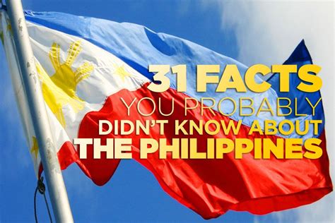 10 facts about the philippines