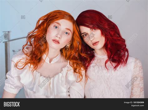 Two Beautiful Redhead Image And Photo Free Trial Bigstock