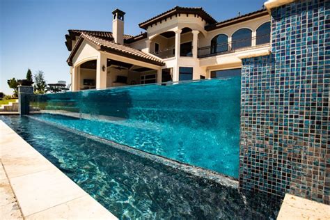 Two Layer Clear Tempered Laminated Pool Glass Pool Dream Home Design