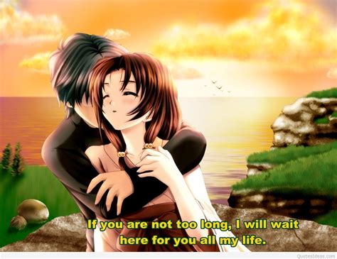 Cartoon Anime Couple Romantic Quote 2015