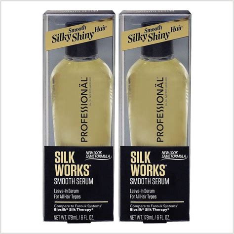 Professional Silk Works Smooth Serum 2 Pack 6 Fl Oz Leave In Hair