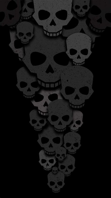 Skulls Minimalism Iphone Wallpaper Iphone Wallpapers