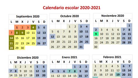 21 de diciembre de 2020. Este es el calendario escolar 2020-2021 en la Comunidad de ...