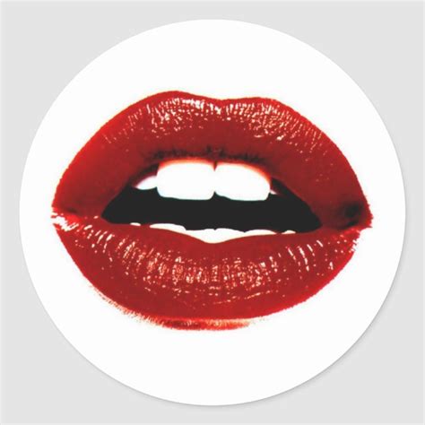 Red Lips Stickers Zazzle
