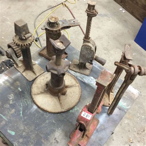 6- Vintage Car/Truck Jacks