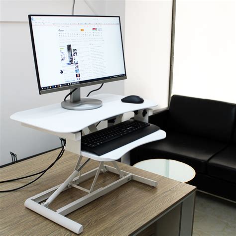 CHEUKHAM可升降站立式电脑桌移动升降办公桌笔记本折叠升降办公桌