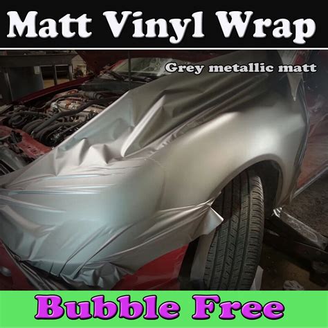 Gunmetal Grey Matte Vinyl Wrap Anthracite Car Wrap With Air Bubble Free