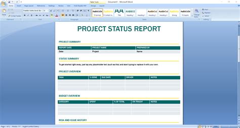 9 Weekly Project Status Report Template Excel Template Guru