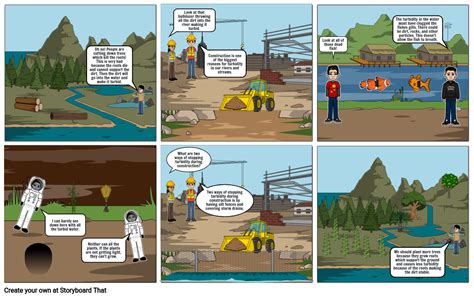 Hamza A Water Quality Comic Strip Project Storyboard