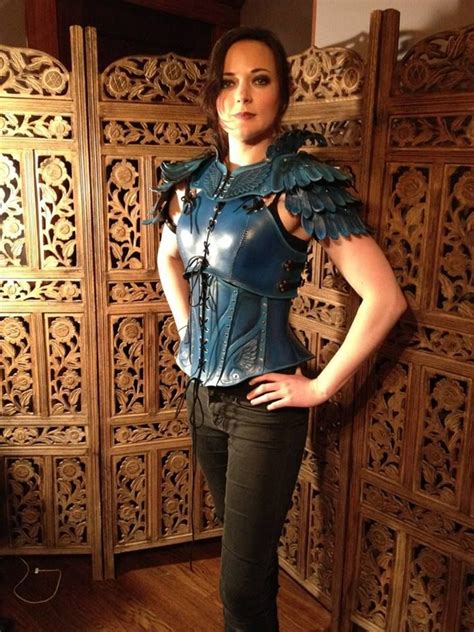 Womens Blue Leather Armor Fantasy Armor Fantasy Dress Armadura Cosplay Costume Armour Larp