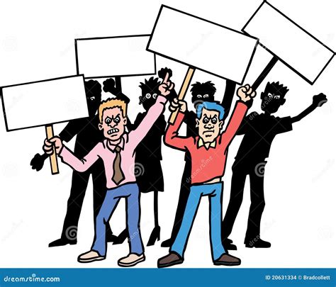 Protesters Stock Vector Illustration Of Banners Group 20631334