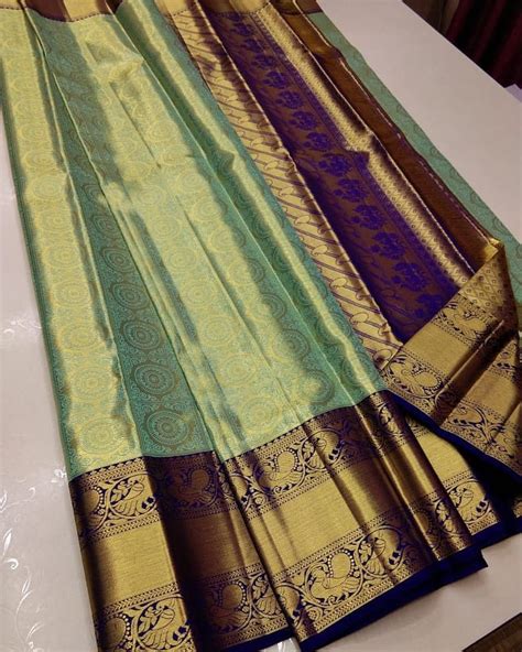 Pure Kanchipuram Silk Sarees Handwowen With Gold Pattern 16999 Market Price 22000 Silk Mark
