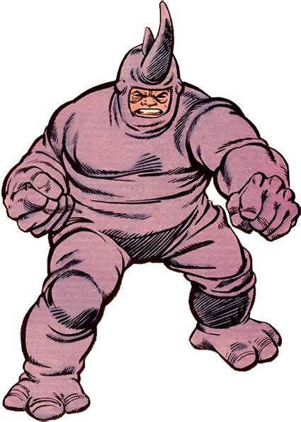 Rhino Marvel Comics Spider Man Villain Character Profile Marvel