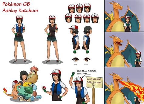 Pokemon Gender Bender Ashley Character Sheet By Themightfenek On