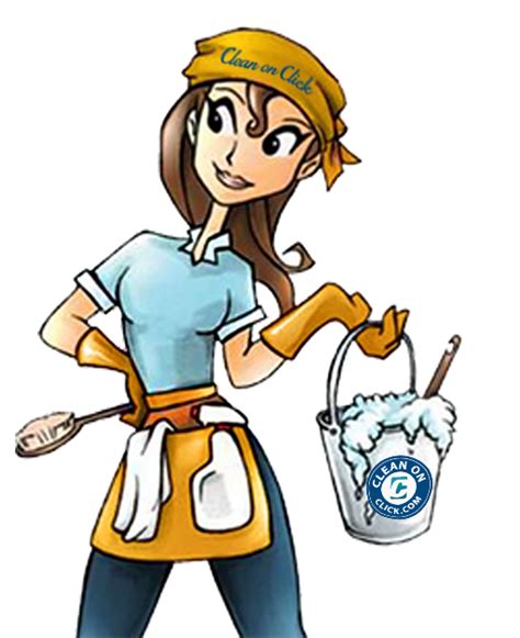 Transparent Cleaning Lady Clipart - Goimages Ora png image