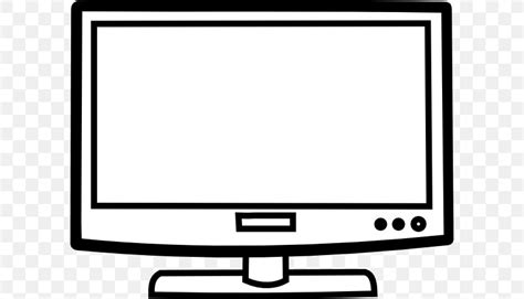 Television Black And White Coloring Book Clip Art Png 600x469px