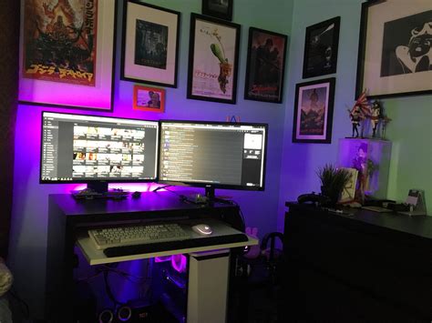 I spent another £15 on memory foam/velour pads for the arm rests, well worth it! New to Reddit My gaming battlestation :) | Battlestation, Games, Office computer desk