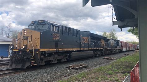 Csx Q367 Manifest Train In Fairport Ny Youtube