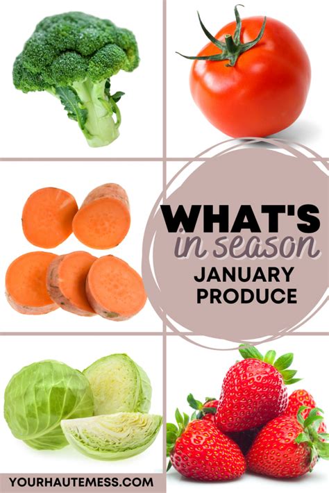 Whats In Season January Produce Guide Your Haute Mess
