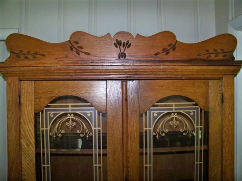 Because of this, they offer flexibility with furniture arrangements — giving you more usable space on your patio and in your home. Lot - Antique Oak Cupboard with Glass Doors
