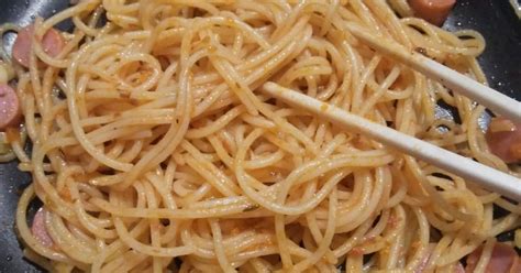 Resep Spaghetti Sosis Simple Oleh Riska Agustina Cookpad