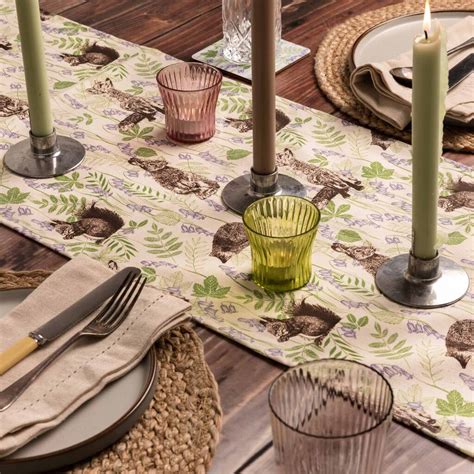 Woodland Creatures Table Runner By Cherith Harrison