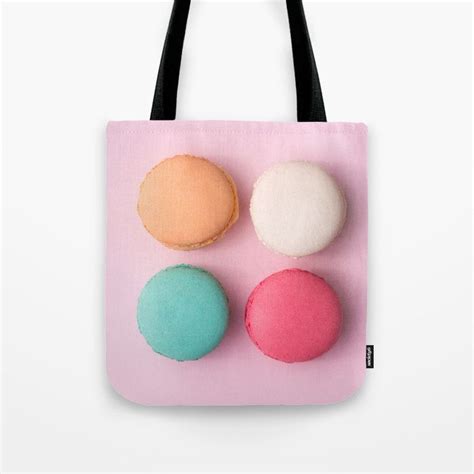 Buy Pink Macaroons Tote Bag By Newburydesigns Worldwide Shipping Available At