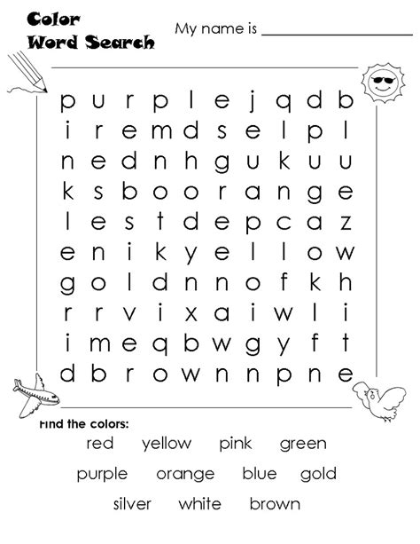 Free Easy Word Searches For Kids Activity Shelter Word Search Printable