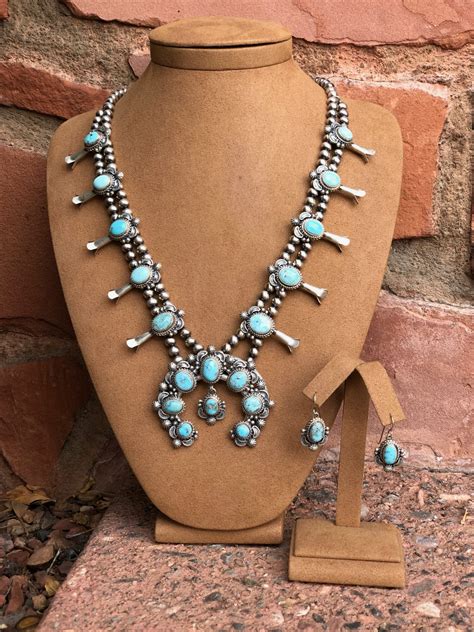 Dry Creek Turquoise Squash Blossom Native Jewelry Gallery