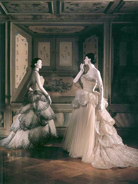 Christian Dior Dresses From 1949 Named Junon On The Left And Venus