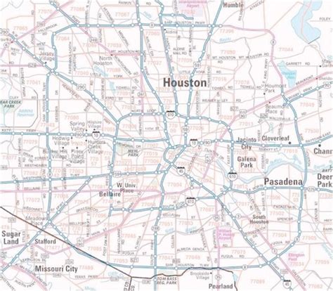 Maps Zip Code Map Houston