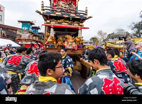 Inuyama Festival In Japan Massive 3 Storey Wooden Dashi Float Also