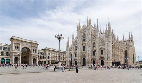 Cathedral square marks the city center. File:Milano, Duomo with Milan Cathedral and Galleria Vittorio Emanuele II, 2016.jpg - Wikimedia ...