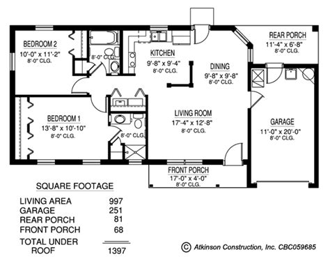 St Nicholas Floor Plan © Atkinson Construction Inc Citrus Marion