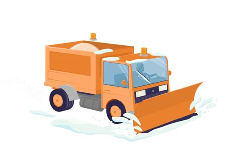 Cartoon Of The Snow Plowing Illustrations Royalty Free Vector Graphics